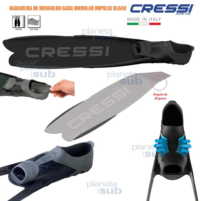 Cressi Gara Modular Fins Black