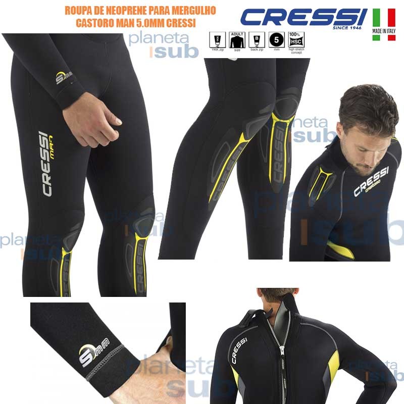 Cressi 7mm Castoro Men's Full Wetsuit - Scuba